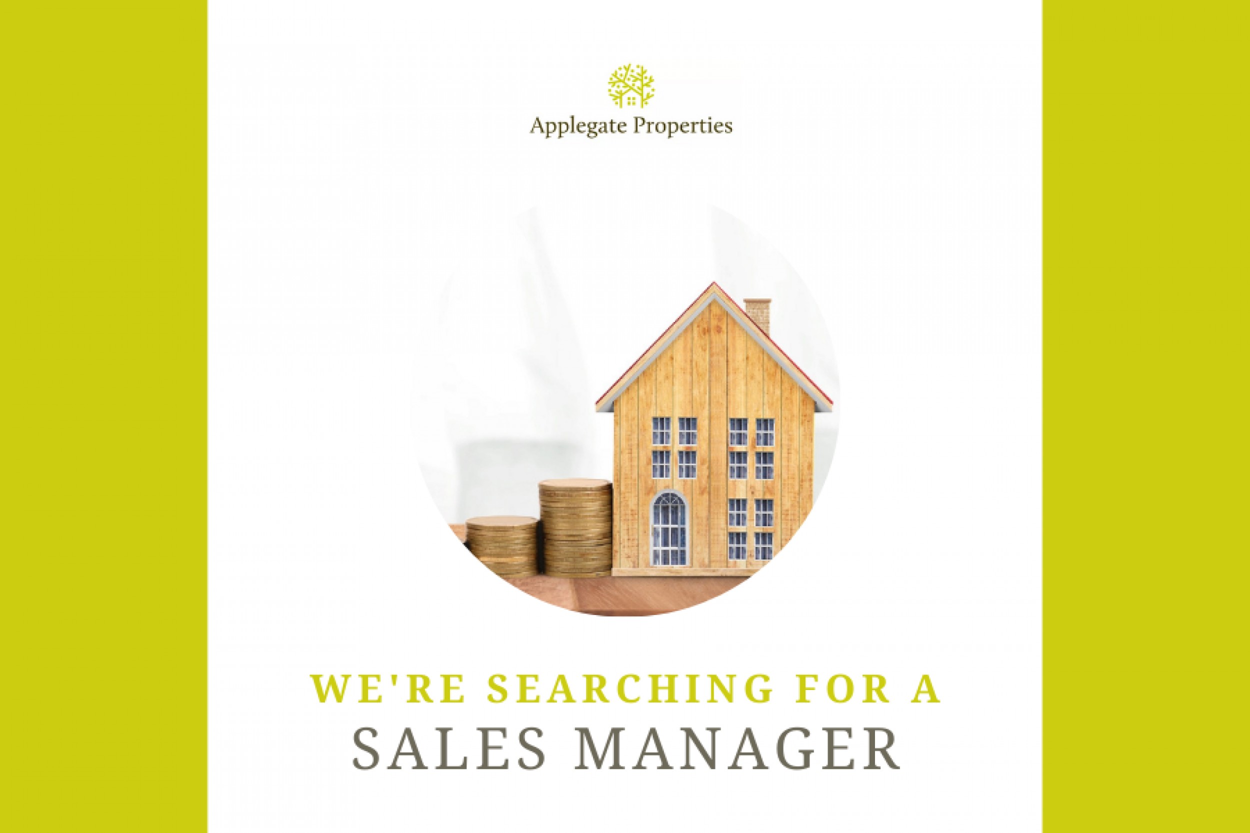 We're searching for a sales manager 